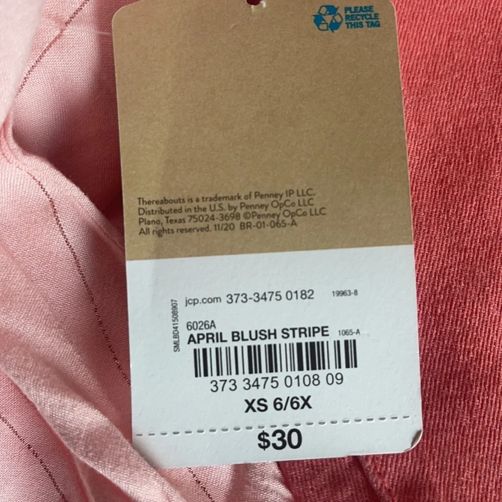 Thereabouts NWT Girls 6X Skinny Adjustable Waist Jeggings & Long Sleeve Blouse